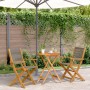Juego de bistro de 3 piezas polipropileno y madera maciza gris de , Conjuntos de jardín - Ref: Foro24-3281794, Precio: 185,00...
