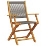 Juego de bistro de 3 piezas polipropileno y madera maciza gris de , Conjuntos de jardín - Ref: Foro24-3281806, Precio: 196,38...
