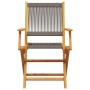 Juego de bistro de 3 piezas polipropileno y madera maciza gris de , Conjuntos de jardín - Ref: Foro24-3281806, Precio: 196,38...