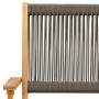 Juego de bistro de 3 piezas polipropileno y madera maciza gris de , Conjuntos de jardín - Ref: Foro24-3281806, Precio: 196,38...