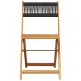 Juego de bistro de 3 piezas polipropileno y madera maciza negro de , Conjuntos de jardín - Ref: Foro24-3281865, Precio: 162,3...