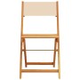Juego de bistro de 3 piezas tela y madera maciza bej de , Conjuntos de jardín - Ref: Foro24-3281763, Precio: 143,54 €, Descue...