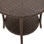 Sillas de jardín reclinables con mesa 2 uds ratán PE marrón de , Sillas de jardín - Ref: Foro24-365706, Precio: 287,31 €, Des...