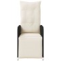 Sillón reclinable de jardín con cojines ratán sintético negro de , Sillas de jardín - Ref: Foro24-365695, Precio: 122,84 €, D...