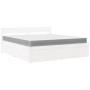 Cama con cajones y colchón madera maciza pino blanca 180x200 cm de , Camas y somieres - Ref: Foro24-3281890, Precio: 577,48 €...