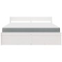 Cama con cajones y colchón madera maciza pino blanca 180x200 cm de , Camas y somieres - Ref: Foro24-3281890, Precio: 577,48 €...