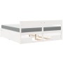 Cama con cajones y colchón madera maciza pino blanca 180x200 cm de , Camas y somieres - Ref: Foro24-3281890, Precio: 577,48 €...
