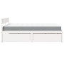 Cama con cajones y colchón madera maciza pino blanca 140x200 cm de , Camas y somieres - Ref: Foro24-3281899, Precio: 525,35 €...