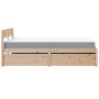 Cama con cajones y colchón madera maciza de pino 120x200 cm de , Camas y somieres - Ref: Foro24-3281901, Precio: 448,14 €, De...