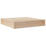 Cama con colchón madera maciza de pino 200x200 cm de , Camas y somieres - Ref: Foro24-3281922, Precio: 557,13 €, Descuento: %