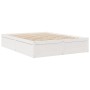 Cama con colchón madera maciza de pino blanca 160x200 cm de , Camas y somieres - Ref: Foro24-3281929, Precio: 458,26 €, Descu...