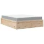 Bed with solid pine wood mattress 140x200 cm by , Beds and slatted bases - Ref: Foro24-3281934, Price: 369,61 €, Discount: %
