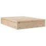 Bed with solid pine wood mattress 140x200 cm by , Beds and slatted bases - Ref: Foro24-3281934, Price: 369,61 €, Discount: %