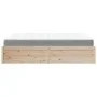 Bed with solid pine wood mattress 140x200 cm by , Beds and slatted bases - Ref: Foro24-3281934, Price: 369,61 €, Discount: %
