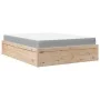 Bed with solid pine wood mattress 140x200 cm by , Beds and slatted bases - Ref: Foro24-3281934, Price: 369,61 €, Discount: %