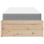 Cama con colchón madera maciza de pino 90x200 cm de , Camas y somieres - Ref: Foro24-3281943, Precio: 265,53 €, Descuento: %