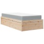 Cama con colchón madera maciza de pino 90x200 cm de , Camas y somieres - Ref: Foro24-3281943, Precio: 265,53 €, Descuento: %