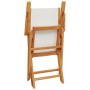 Juego de bistro de 3 piezas tela y madera maciza blanco crema de , Conjuntos de jardín - Ref: Foro24-3281796, Precio: 158,98 ...