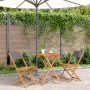 Juego de bistro de 3 piezas tela y madera maciza antracita de , Conjuntos de jardín - Ref: Foro24-3281749, Precio: 122,17 €, ...