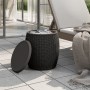 Caja de almacenaje de jardín 4 en 1 polipropileno negro de , Cajas de almacenaje para exteriores - Ref: Foro24-364155, Precio...