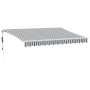 Toldo retráctil automático luz LED antracita blanco 350x250 cm de , Toldos - Ref: Foro24-3215783, Precio: 496,43 €, Descuento: %