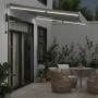 Toldo retráctil automático luz LED antracita blanco 350x250 cm de , Toldos - Ref: Foro24-3215783, Precio: 496,43 €, Descuento: %