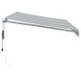 Toldo retráctil automático luz LED antracita blanco 350x250 cm de , Toldos - Ref: Foro24-3215783, Precio: 496,43 €, Descuento: %