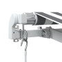 Toldo retráctil manual luz LED antracita y blanco 450x350 cm de , Toldos - Ref: Foro24-3215797, Precio: 466,53 €, Descuento: %