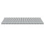 Toldo retráctil manual luz LED antracita y blanco 600x350 cm de , Toldos - Ref: Foro24-3215805, Precio: 729,57 €, Descuento: %