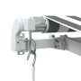Toldo retráctil manual luz LED antracita y blanco 600x350 cm de , Toldos - Ref: Foro24-3215805, Precio: 729,57 €, Descuento: %