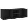 Banco zapatero de madera contrachapada negro 105x35x35 cm de , Zapateros y organizadores de calzado - Ref: Foro24-804464, Pre...