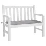 Cojín de banco de jardín tela Oxford gris 100x50x3 cm de , Cojines para sillas y sofás - Ref: Foro24-43193, Precio: 22,08 €, ...