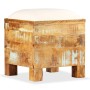 Banco de almacenamiento de madera reciclada maciza 40x40x45 cm en Baúles de almacenamiento | Comprar online en Foru.es