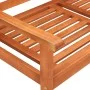 Banco de jardín 2 plazas madera maciza eucalipto y cojín 120 cm de , Bancos de jardín - Ref: Foro24-3060977, Precio: 185,08 €...