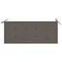Banco de jardín 2 plazas madera maciza eucalipto y cojín 120 cm de , Bancos de jardín - Ref: Foro24-3060977, Precio: 185,08 €...