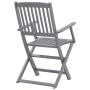 Sillas de jardín plegables 6 uds cojines madera maciza acacia de , Sillas de jardín - Ref: Foro24-3065410, Precio: 314,47 €, ...