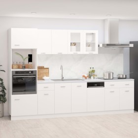 Juego de muebles de cocina 7 piezas madera de ingeniería blanco de , Armarios de cocina - Ref: Foro24-3067623, Precio: 613,77...