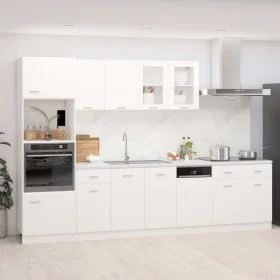 Juego de muebles de cocina 7 piezas madera de ingeniería blanco de , Armarios de cocina - Ref: Foro24-3067623, Precio: 640,89...