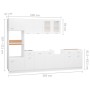 Juego de muebles de cocina 7 piezas madera de ingeniería blanco de , Armarios de cocina - Ref: Foro24-3067623, Precio: 613,77...