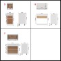 Juego de muebles de cocina 7 piezas madera de ingeniería blanco de , Armarios de cocina - Ref: Foro24-3067623, Precio: 613,77...