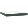 Dark green velvet LED box spring bed and mattress 180x200cm by , Beds and slatted bases - Ref: Foro24-3136020, Price: 675,85 ...