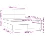 Cama box spring colchón y LED terciopelo verde oscuro 180x200cm de , Camas y somieres - Ref: Foro24-3136020, Precio: 675,28 €...
