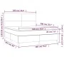 Dark green velvet LED box spring bed and mattress 180x200cm by , Beds and slatted bases - Ref: Foro24-3136020, Price: 675,85 ...