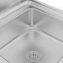Fregadero de cocina profesional acero inoxidable 60x60x96 cm de vidaXL, Restauración - Ref: Foro24-147227, Precio: 299,02 €, ...