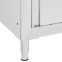 Fregadero de cocina profesional acero inoxidable 60x60x96 cm de vidaXL, Restauración - Ref: Foro24-147227, Precio: 299,02 €, ...