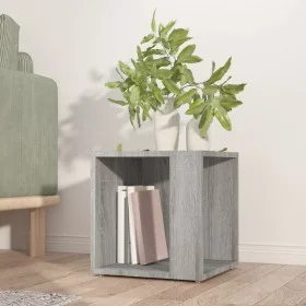 Mesa auxiliar madera contrachapada gris Sonoma 33x33x34,5 cm de , Mesas auxiliares - Ref: Foro24-816021, Precio: 23,81 €, Des...