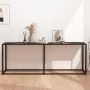 Mesa consola vidrio templado mármol negro 200x35x75,5 cm de , Mesas auxiliares - Ref: Foro24-331689, Precio: 102,00 €, Descue...