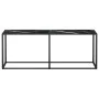Mesa consola vidrio templado mármol negro 200x35x75,5 cm de , Mesas auxiliares - Ref: Foro24-331689, Precio: 102,00 €, Descue...