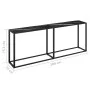 Mesa consola vidrio templado mármol negro 200x35x75,5 cm de , Mesas auxiliares - Ref: Foro24-331689, Precio: 102,00 €, Descue...