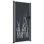 Puerta de jardín acero gris antracita diseño hierba 105x205 cm de , Puertas de jardín - Ref: Foro24-153171, Precio: 395,90 €,...